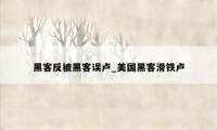 黑客反被黑客误卢_美国黑客滑铁卢