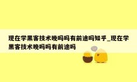 现在学黑客技术晚吗吗有前途吗知乎_现在学黑客技术晚吗吗有前途吗