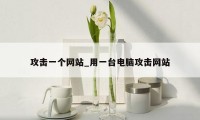 攻击一个网站_用一台电脑攻击网站